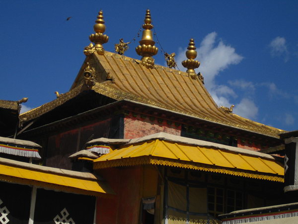 西藏圖片：布達拉宮金頂