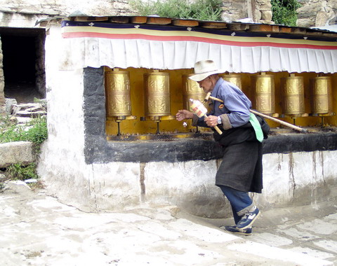 西藏圖片：西藏轉經5