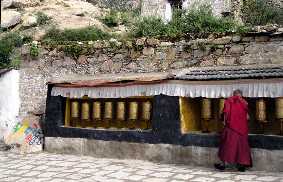 西藏圖片：西藏轉經4