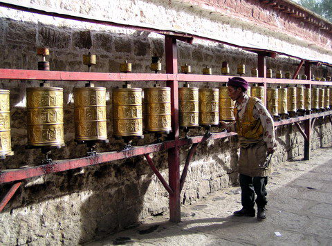 西藏圖片：西藏布宮轉經3