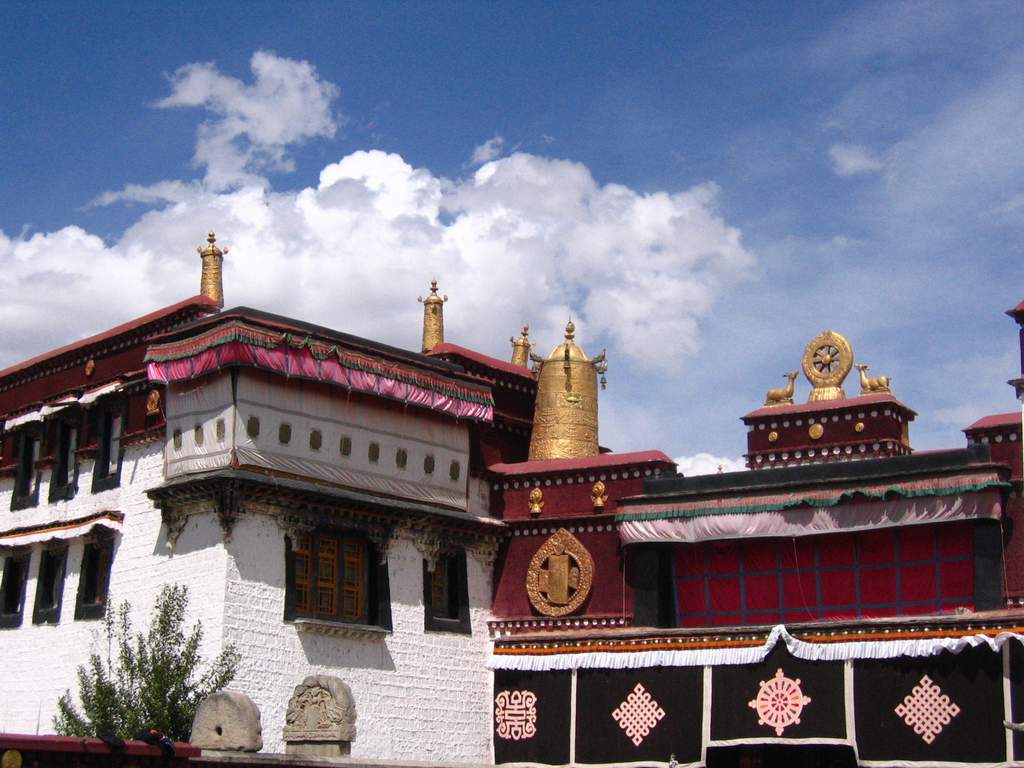 西藏圖片：大昭寺金頂