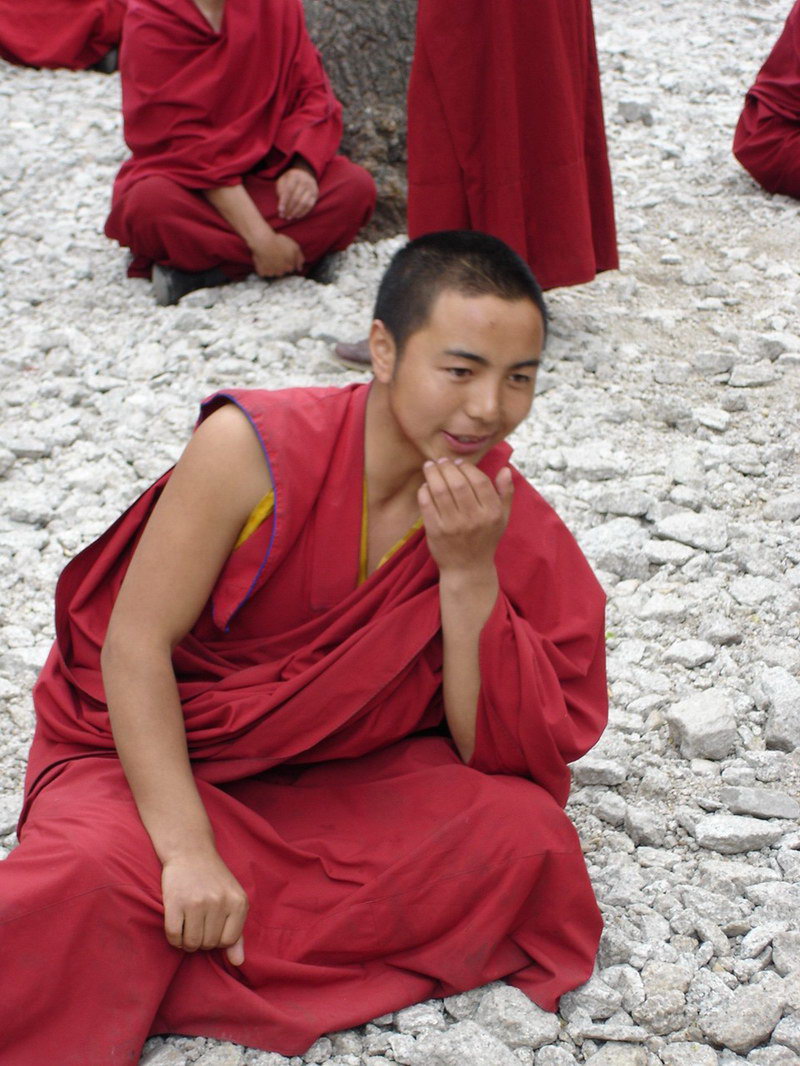 西藏圖片：色拉寺的辨經