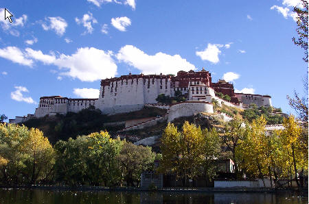 西藏圖片：布達拉背影