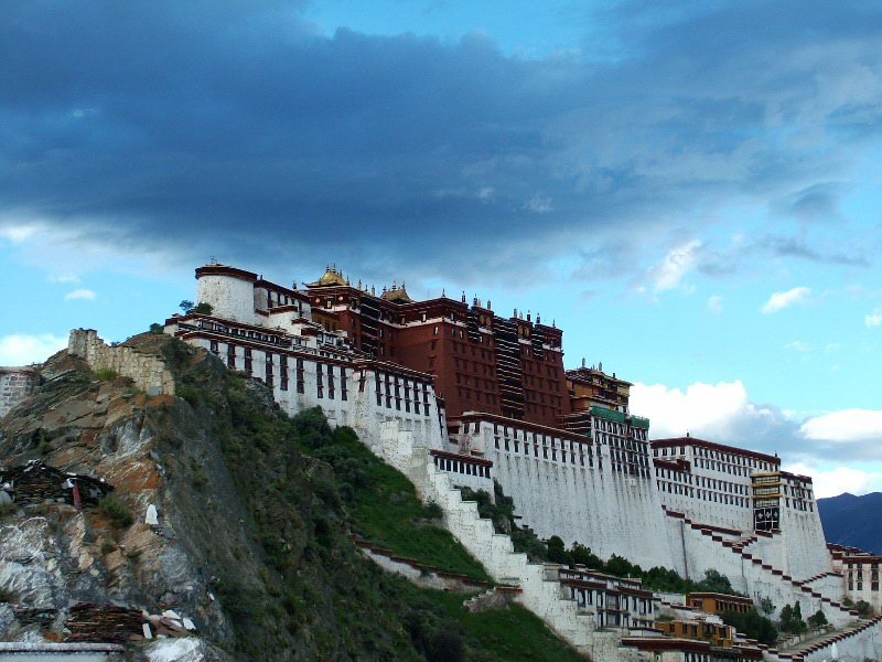 西藏圖片：布達拉宮的天空