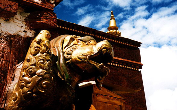 西藏圖片：布達拉宮神獸