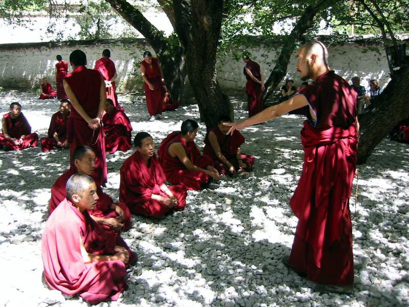 西藏圖片：辯經