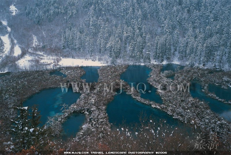 九寨溝冬景圖片
