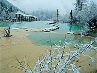 冬天·黃龍風景圖片