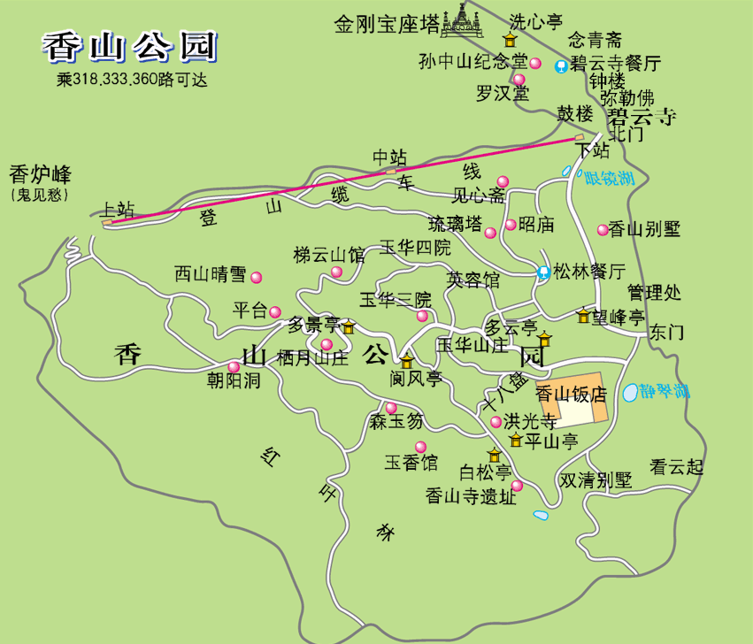 香山公園地圖