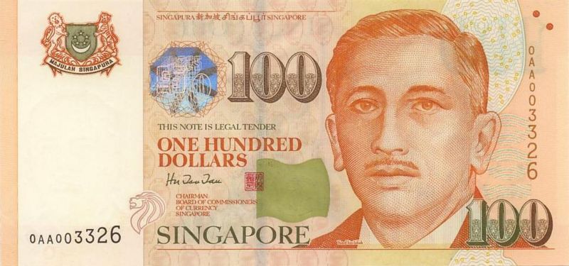 新加坡幣圖片-100元-1999年版
